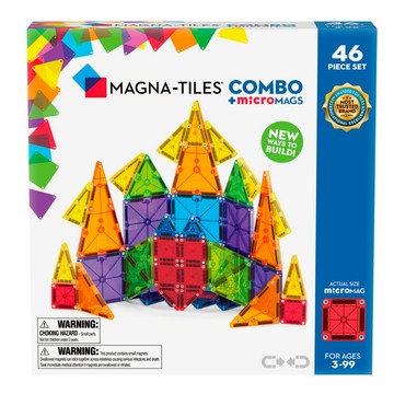 MAGNA-TILES microMAGS磁力片組 46片  1組  多色