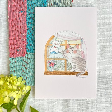 明信片 – 晴天娃娃與貓