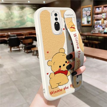 適用OPPOA9手機殼腕帶可愛小熊A1Pro卡通A11/A5支架套男女K10X潮牌A7/K9S網紅新款防摔K11/K12/A9硅膠K3/A8