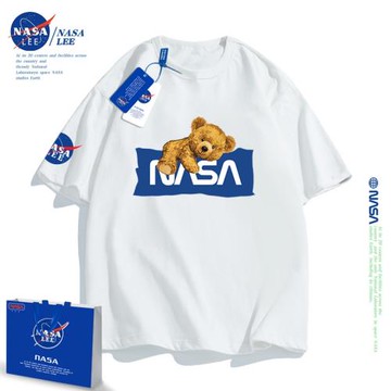 NASA短袖純棉時髦中大童夏季t恤