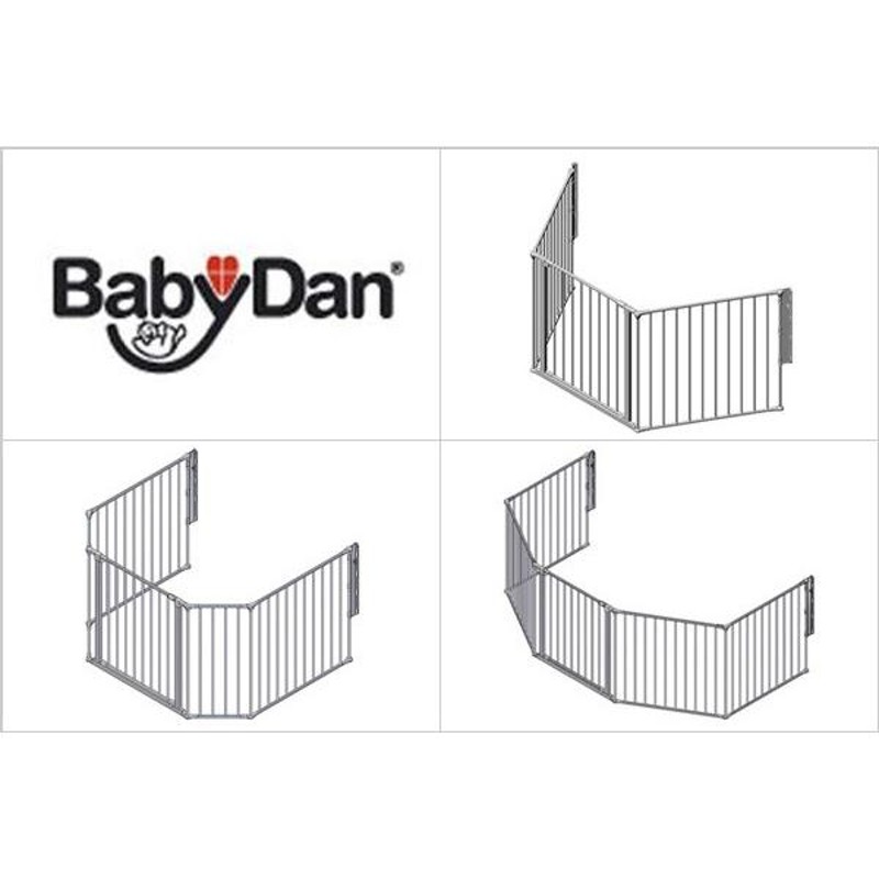 ベビーゲート ハースゲート XL（5面） ベビーダン BabyDan 薪ストーブ