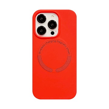 理享家 馬卡龍磁吸magsafe手機軟殼 iphone 14 plus 紅色