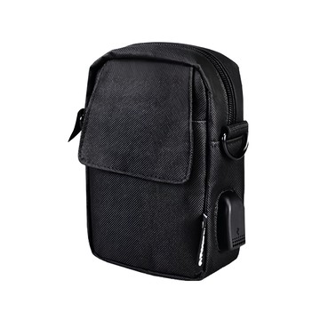 ARKY 尼古拉USB外接充電包 Nikola Power Bag 行動電源專屬攜帶收納包 USB外接充電設計 雙腰帶設計  16.5 x 13.4 x 8cm  1個  Black