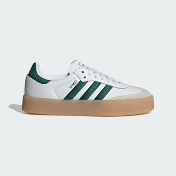 adidas 愛迪達 休閒鞋 女鞋 運動鞋 三葉草 SAMBA W 綠 ID0440