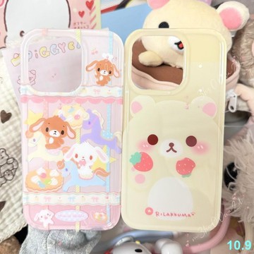 草莓小熊蘋果13手機殼iPhone16女14/15/12pro/11套xr/promax7plus