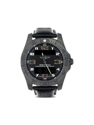 Breitling - 2010s pre-owned Aerospace Evo Night Mission 44mm - men - Titanium - One Size - Black
