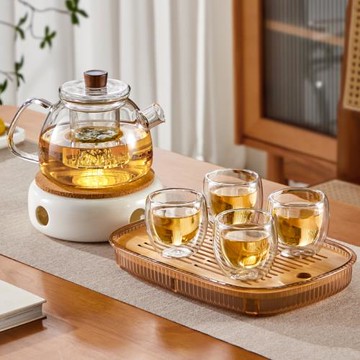 雅港雙層玻璃品茗杯精致家用防燙小茶杯辦公室喝茶杯功夫茶具套裝