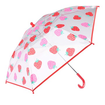 akachan honpo - 透明傘-草莓-紅色 (45cm)