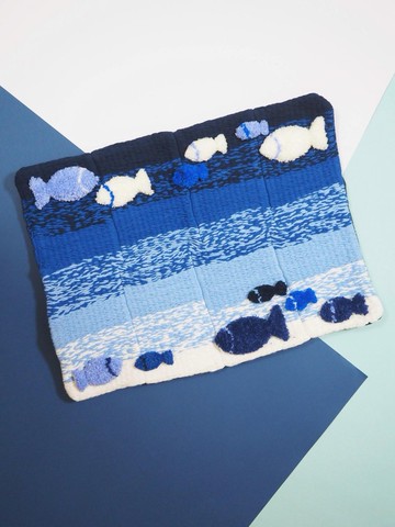 【海洋系列2.0】小魚群紗織枱墊