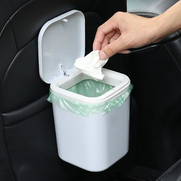 臺灣發貨>車載垃圾桶車用垃圾桶車內垃圾袋時尚創意掛式車掛置物桶汽車用品VCY