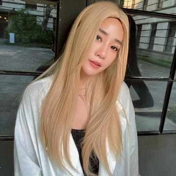 台灣現貨 魔髮樂 全頂假髮 長髮 M58｜芭比 金髮  中分直髮 金色 整頂假髮