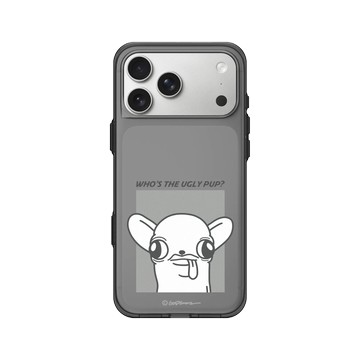 iPhone 17 Pro Max Clear (相機按鈕) 酷墨灰 - Godgwawa 變種吉娃娃 - 誰是醜吉