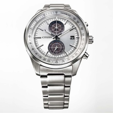 CITIZEN星辰 GENTS系列 光動能時尚雙眼計時腕錶 41mm/CA7030-97A
