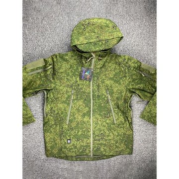 國產俄羅斯EMR迷彩服 小綠人軟殼沖鋒衣戶外保暖內抓絨外防水加絨