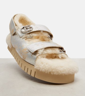 Gucci New Marmont GG leather sandals