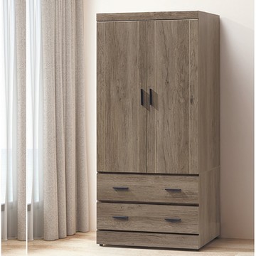 AS DESIGN雅司家具-賈克3*6仿古色衣櫃-82.5*57.5*182CM