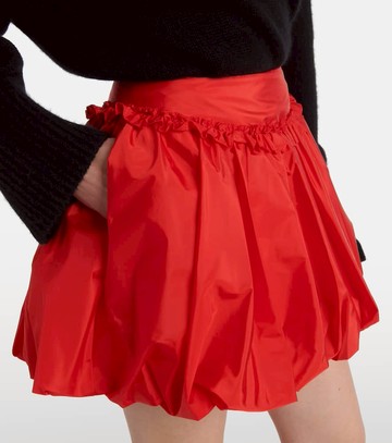 Simone Rocha Gathered taffeta miniskirt