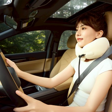 EVERY THINK｜捲捲U型頸枕 輕量美型旅行枕首選 - 冰川灰