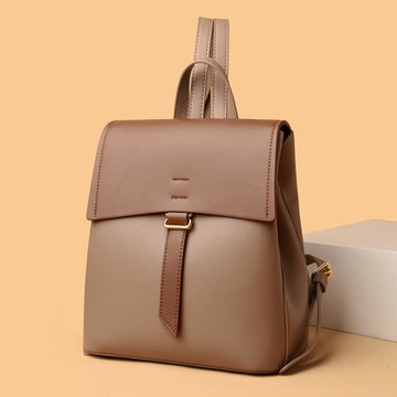 背包女雙肩小號2025新款登山包休閑女士軟皮小清新學院風雙肩包小