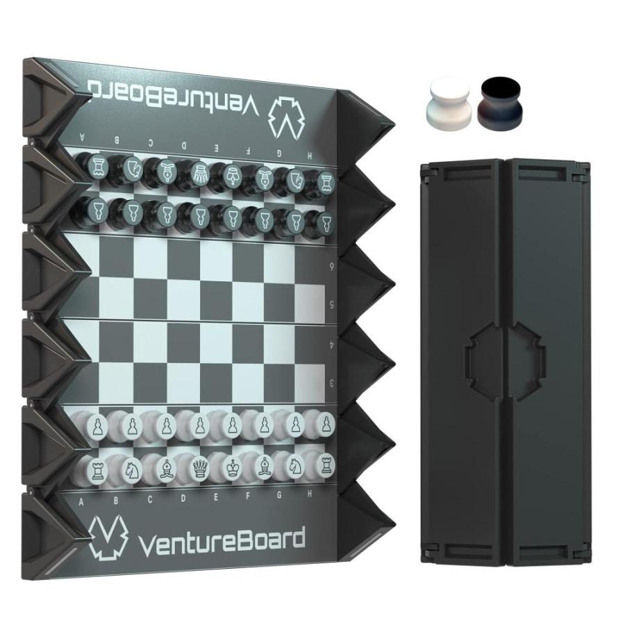 VENTUREBOARD Inches Magnetic Unique Chess Set Board Game Extra Queens