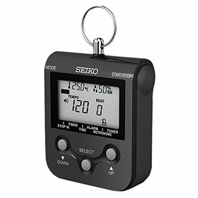SEIKO セイコー デジタルメトロノーム ネックストラップ付 ブラック DM90B
