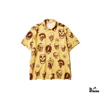 Softmachine Skulls Shirts S/S骷髏人造絲短袖襯衫