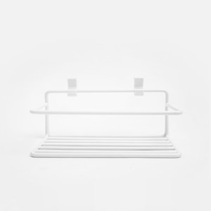 INK鐵製烤漆壁掛瓶罐架20cm 白