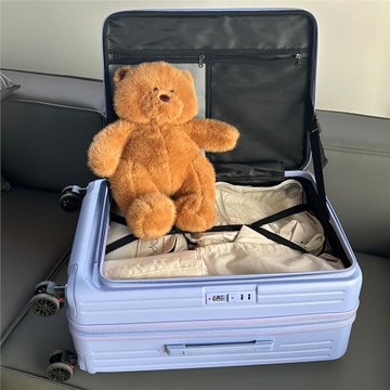 大容量側開行李箱女可擴容深倉拉桿箱登機密碼箱24寸學生男旅行箱