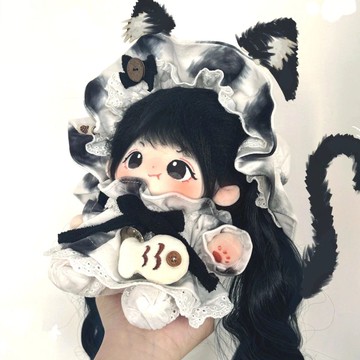 臺灣出貨 20cm娃衣 20公分棉花娃娃衣服 三花咖咖 三花貓可愛娃衣 無屬性娃衣 玩偶替換裝 娃娃裝 娃娃配飾