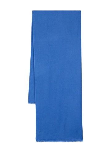 N.Peal - frayed pashmina shawl - women - Cashmere - One Size - Blue