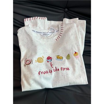 KFCAG重工刺繡百搭繡花短袖T恤女2025夏季新款簡約寬松顯瘦上衣