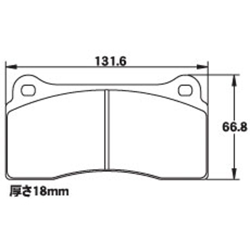 ACRE アクレ ブレーキパッド レーシングプロ(競技専用) フロント