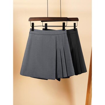 高腰西裝短褲女2025新款夏天今年流行爆款a字闊腿顯瘦不規則褲裙