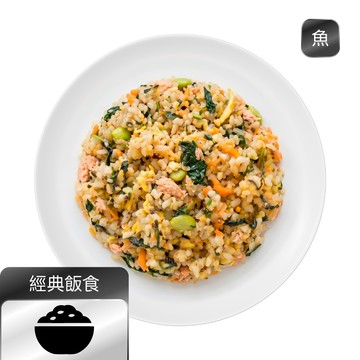菠菜鮭魚炊飯(430大卡)