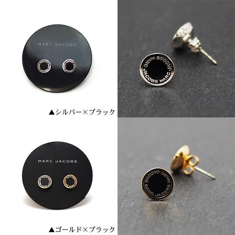 MARC JACOBS マークジェイコブス ピアス LOGO DISC ENAMEL STUDS 全4色