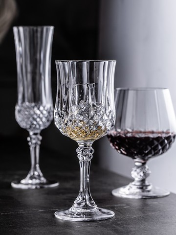 朵頤法國進口CDA長勝水晶紅酒杯高腳杯 高檔香檳杯家用威士忌酒杯1入