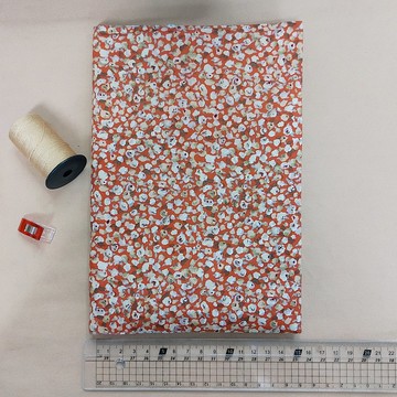 一般款內外皆可翻*橘碎花-寶寶/媽咪手冊布書套