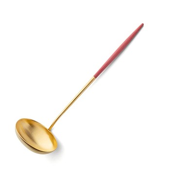 GOA系列-霧面金色不銹鋼-29cm大湯勺 白金