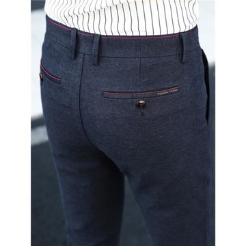 男士休閑褲2026秋冬新款潮流寬松直筒褲子男百搭商務修身長褲男款