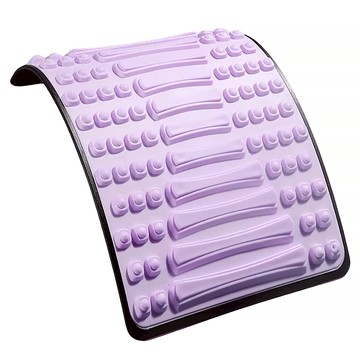 Friyu 腰椎拉伸舒緩器 背部腰部按摩伸展器 坐立兩用頂腰器  30.5 x 24.5cm  紫色