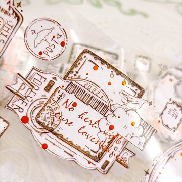 MS028 旅行走古銅金Traveling  bronze gold / 紙膠帶