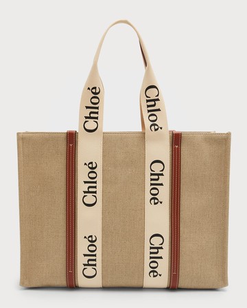 Woody Large Tote Bag in Linen