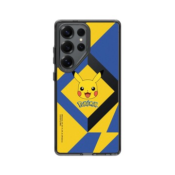 Galaxy S25 Ultra Clear 酷墨灰 - 寶可夢 Pokemon - 幾何閃電-皮卡丘
