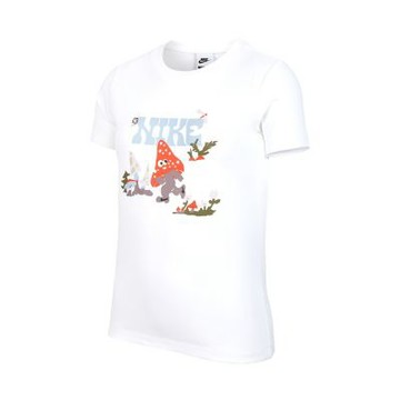 Nike G Nsw Tee Ss Gcel 大童 白色 寬鬆 運動 休閒 短袖 IF0601-100
