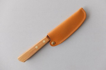 「たがる包丁」・小型菜刀專用皮革收納套（附按扣）