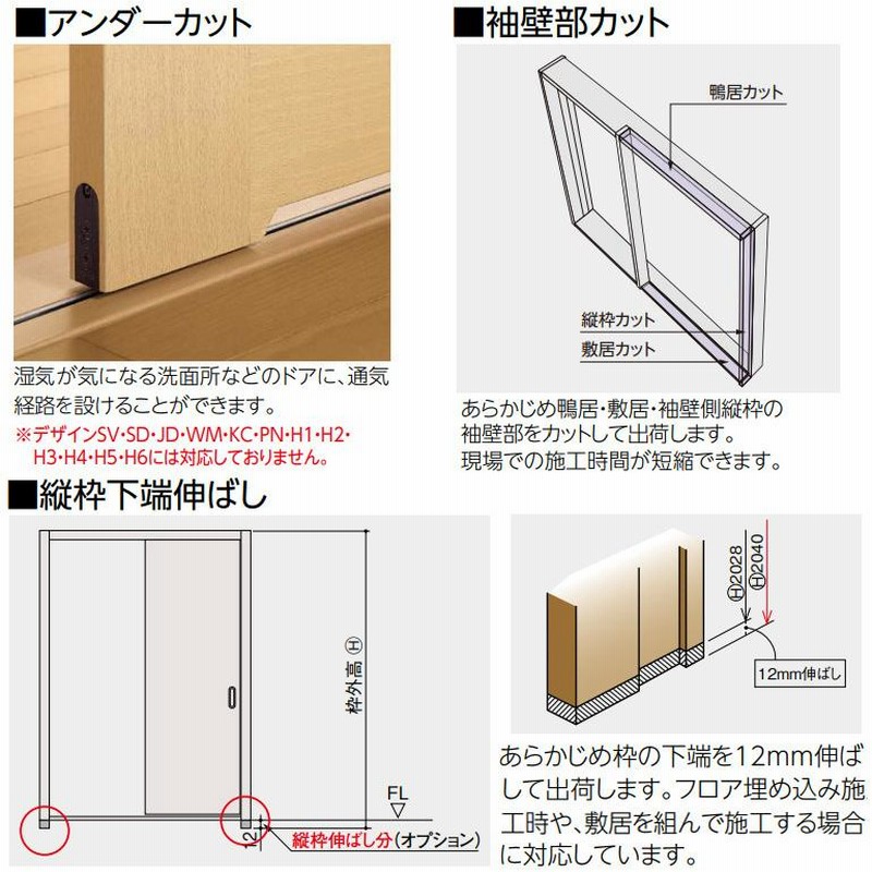 永大産業 EIDAI 片引き戸セット [デザインWK・固定枠/額縁調整枠