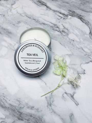 東方木質調 Elegant | 清茶薄紗 Tea Veil | 手工精油大豆蠟燭