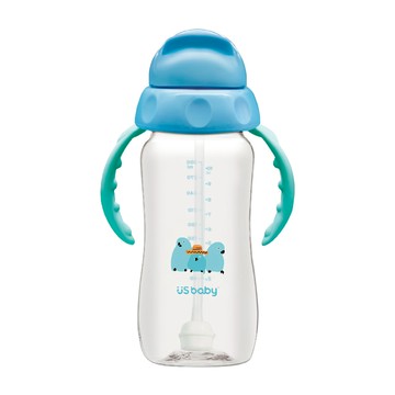 US baby 優生 輕鬆開練習杯 360度可吸 Tritan材質  藍鸚鵡 藍色  300ml  1個