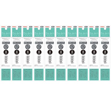ZEBRA 斑馬 bLen 3C/2+S 多功能筆專用筆芯 SNC-0.7 0.7mm 黑色 10支  10個