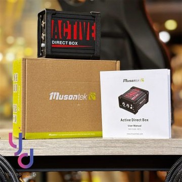 Musontek Active DI Box 主動式 訊號轉換器 48v 供電 外場 PA音響 工程 樂器 必備 公司貨